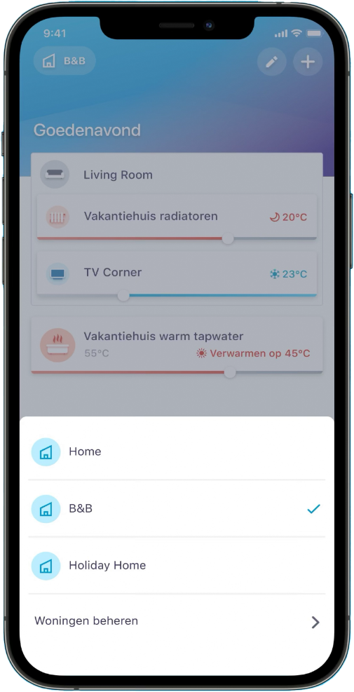 Meerdere woningen en ruimtes